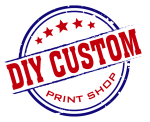 diy custom print shop logo